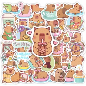 Adorable Kawaii Guinea Pig Stickers - Cute Cartoon Animals for DIY Fun & Personalization! 🐹✨