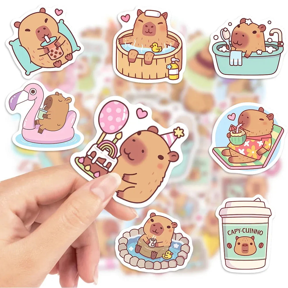 Adorable Kawaii Guinea Pig Stickers - Cute Cartoon Animals for DIY Fun & Personalization! 🐹✨