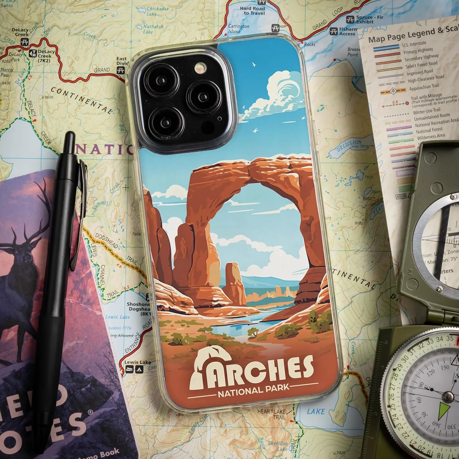 Affinity Bands National Parks HD Mag-Safe Phone Case Compatible with Apple iPhone 13 Pro (Arches)