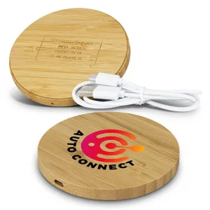 agogo Vita Bamboo Wireless Charger - Round