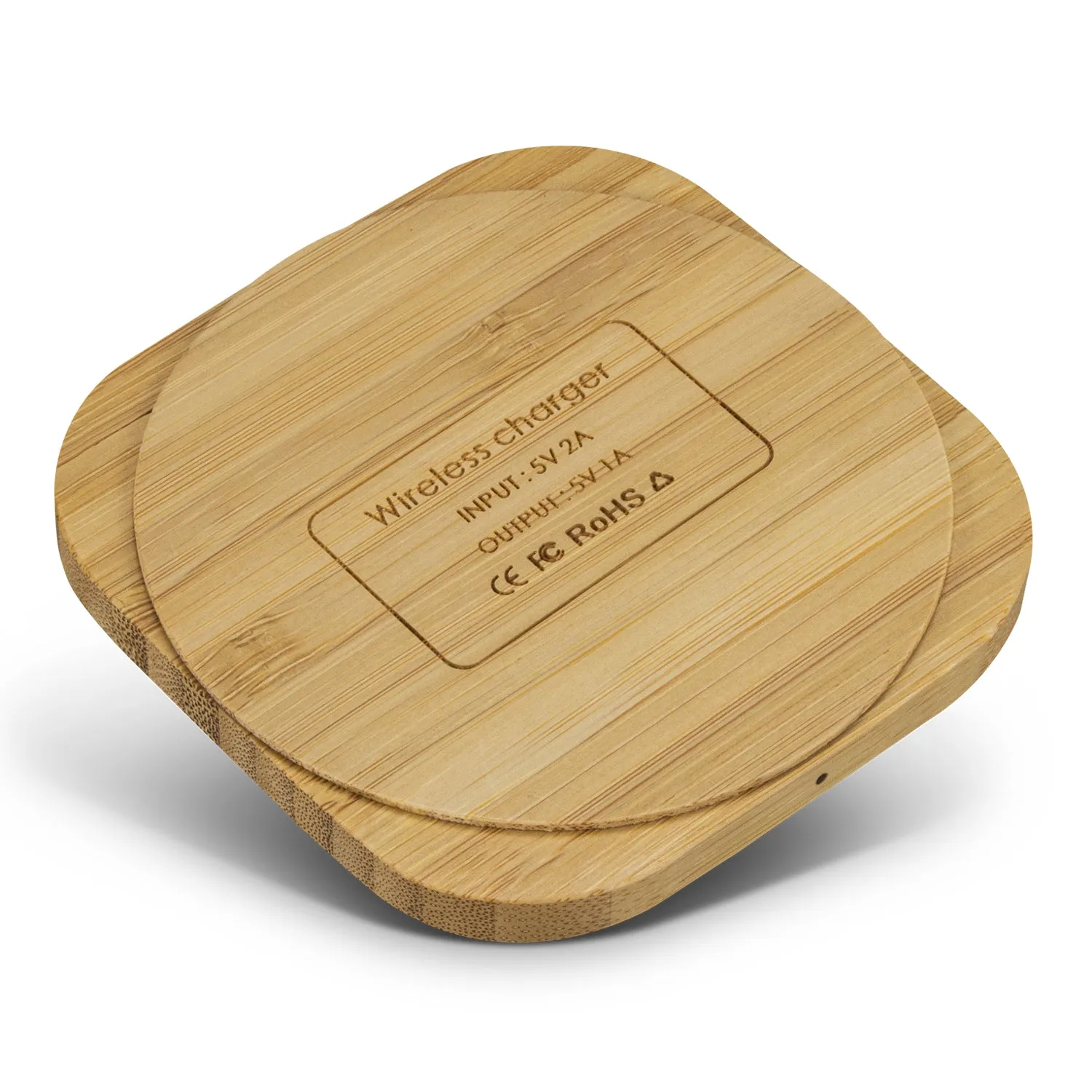 agogo Vita Bamboo Wireless Charger - Square