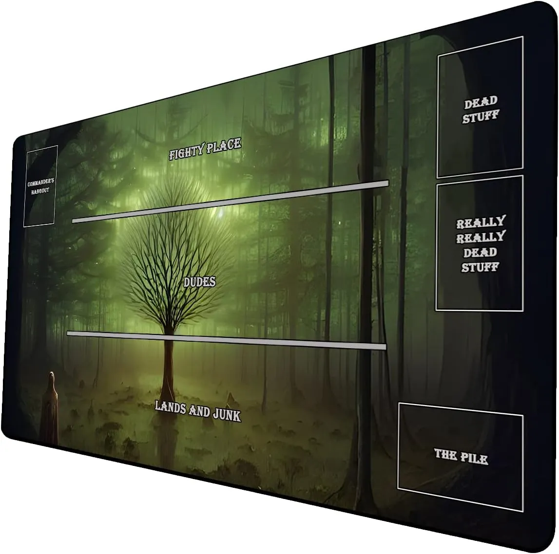 AI Painting TCG Playmat - MTG Trading Card Game Mat with Zones, 24x14 Inches Premium MTG Playmat - The Perfect Companion for Intense Card Battles - Fantasy Dark Vampire Lotus-067