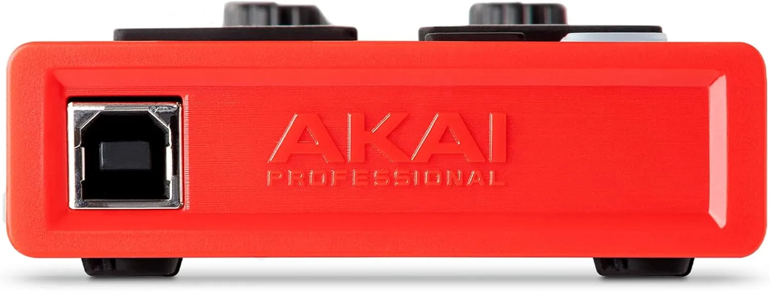 AKAI Professional LPD8 - USB MIDI Controller with 8 Responsive RGB MPC Drum Pads for Mac and PC, 8 Assignable Knobs and Music Production Software
