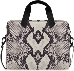 ALAZA Snake Skin Grunge Laptop Case Bag Sleeve Portable Crossbody Messenger Briefcase w/Strap Handle, 13 14 15.6 inch