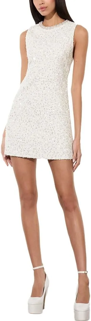 alice   olivia Coley Embellished Slim Fit Mini Dress