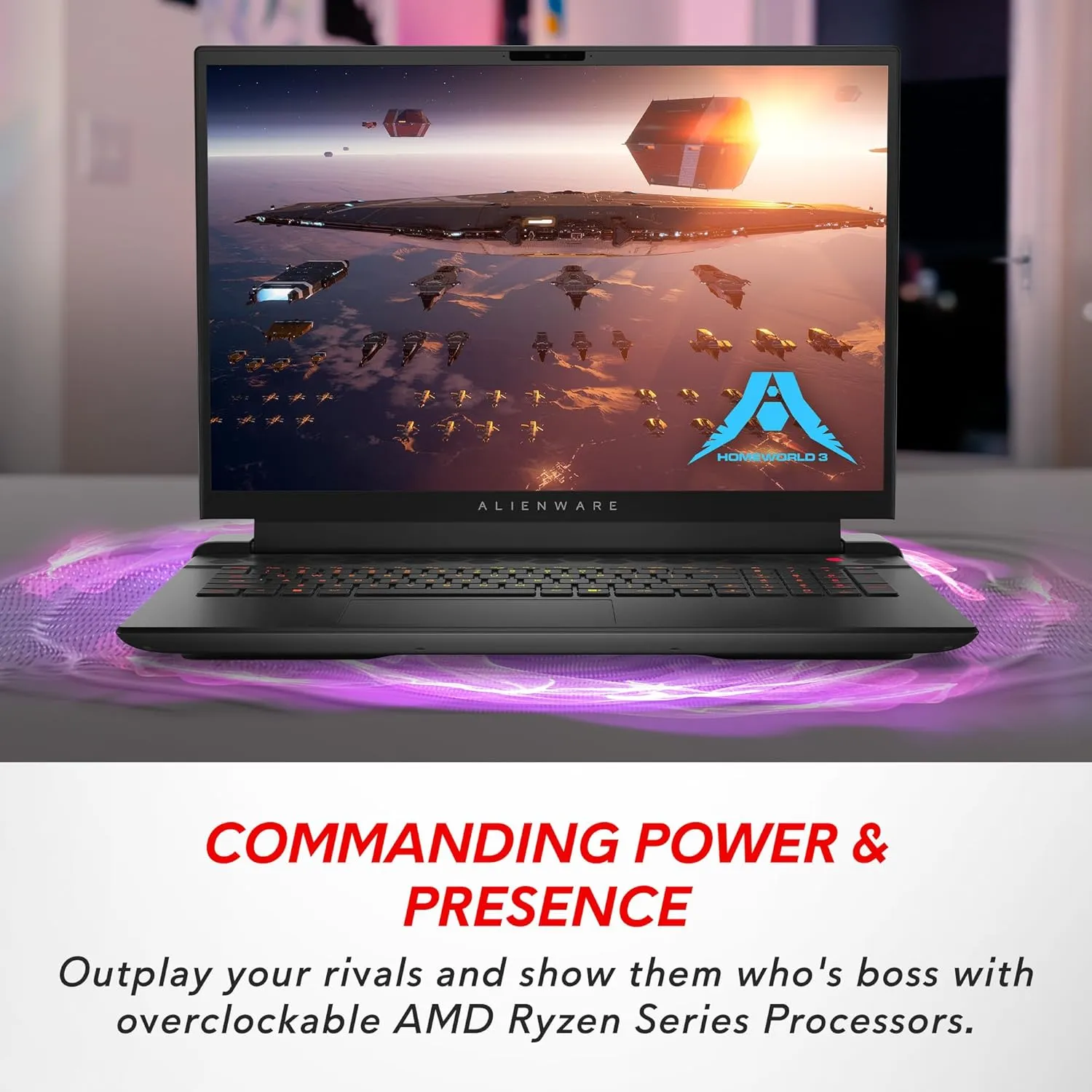 Alienware m18 AMD Gaming Laptop - 18-inch FHD  (1920 x 1200) 480Hz 3ms Display, AMD Ryzen 9-7845HX, 32GB DDR5 RAM, 1TB SSD, NVIDIA GeForce RTX 4080 GDDR6, 1-Year Premium Support - Dark Metallic Moon