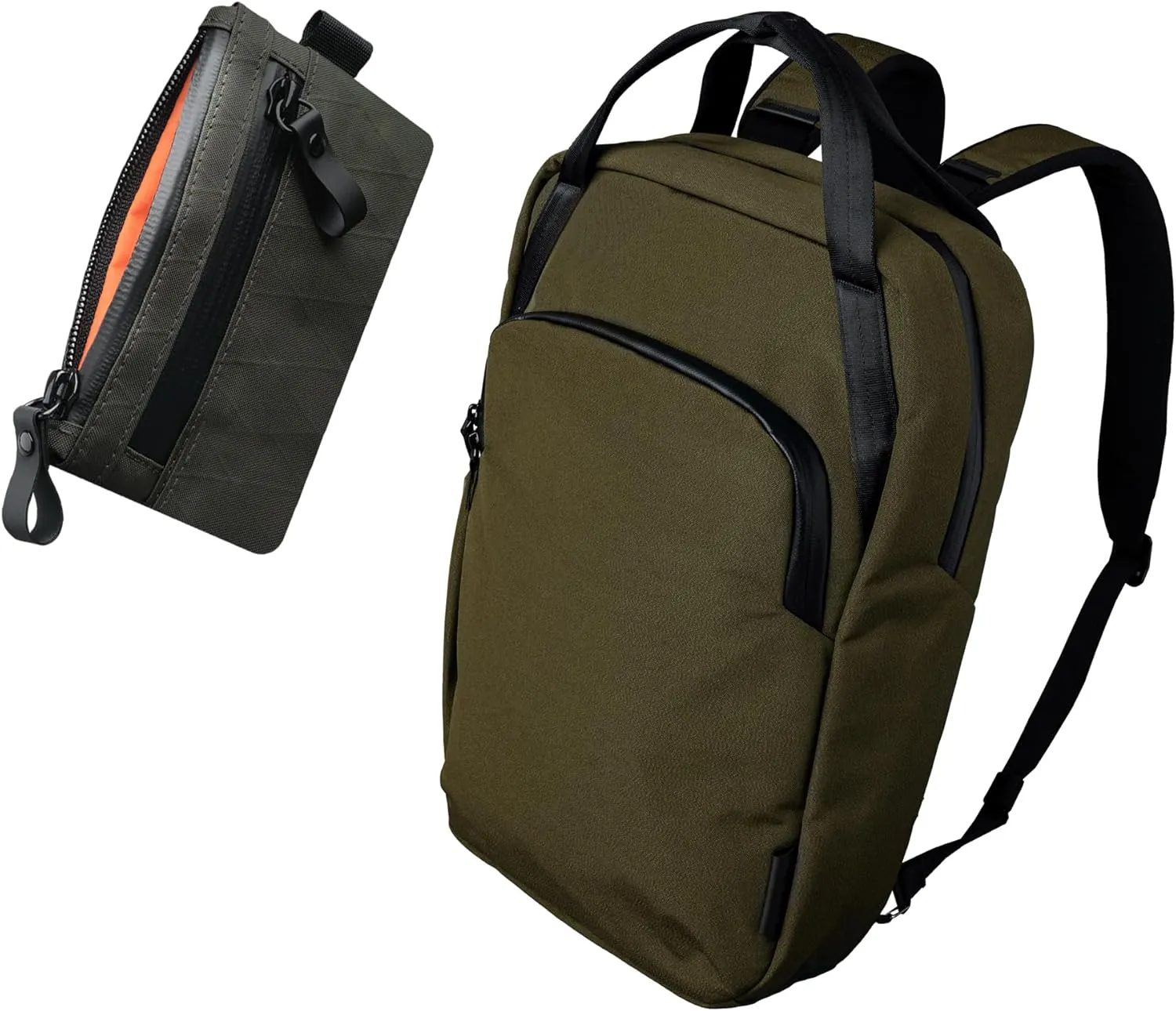 ALPAKA Bravo Totepack 13L and Zip Pouch - Convertible Backpack Tote For Men, Laptop Tote Bag for Women Fits a 16-Inch Macbook Pro - RFID-Blocking Small Cash and Card Zip Wallet with Carbon Neutral