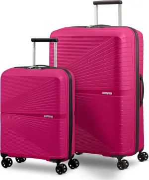 American Tourister Airconic Hardside Expandable Luggage with Spinners, Deep Orchid, 2PC SET (Carry-on/Large)