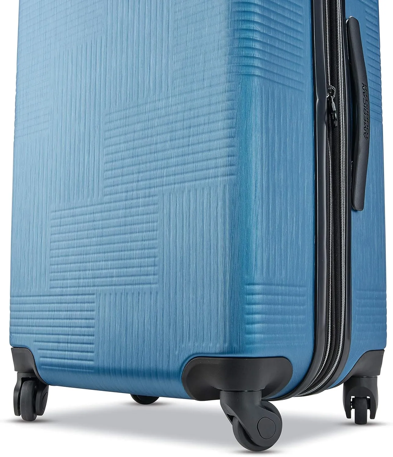 American Tourister Stratum XLT Expandable Hardside Luggage with Spinner Wheels, Blue Spruce, 3-Piece Set (20/24/28)