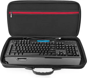 ANALOG CASES Logitech G910 / G613 Gaming Keyboard Case, fits Corsair K70 / K100 / K95 - Custom-Fitted Compact PULSE Hard Case for Travel