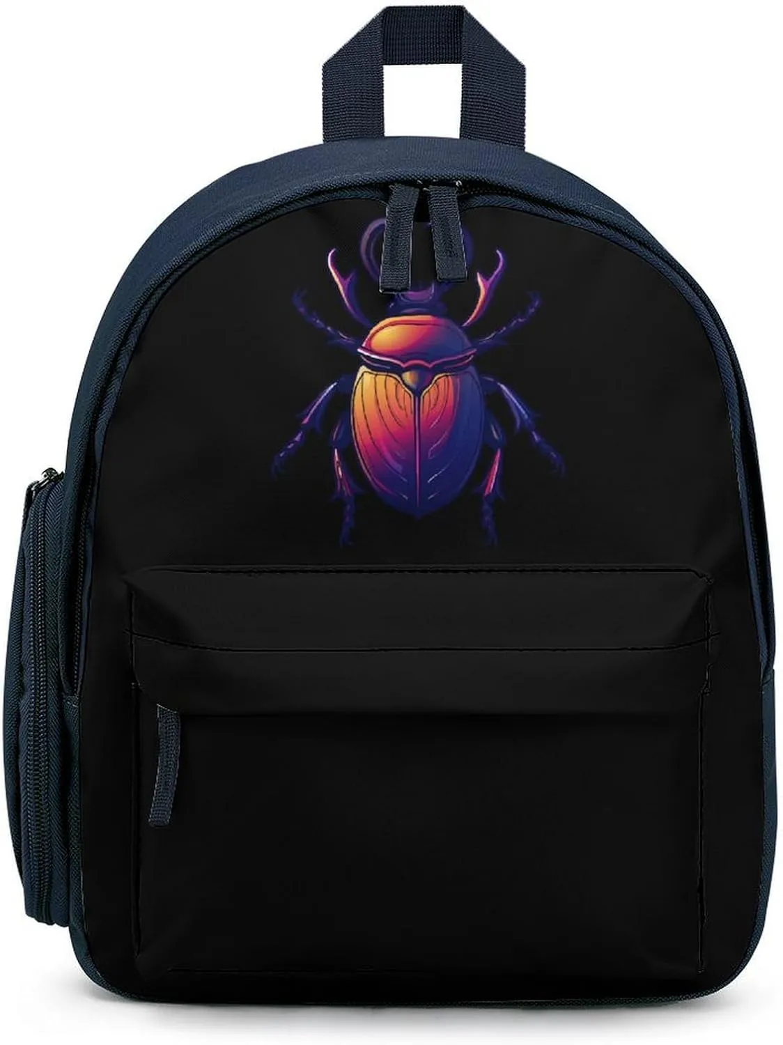 Animal Beetle Insect Occult Bug Laptop Backpack 12.6 Inch Lightweight Travel Daypack Bookbag Blue-style