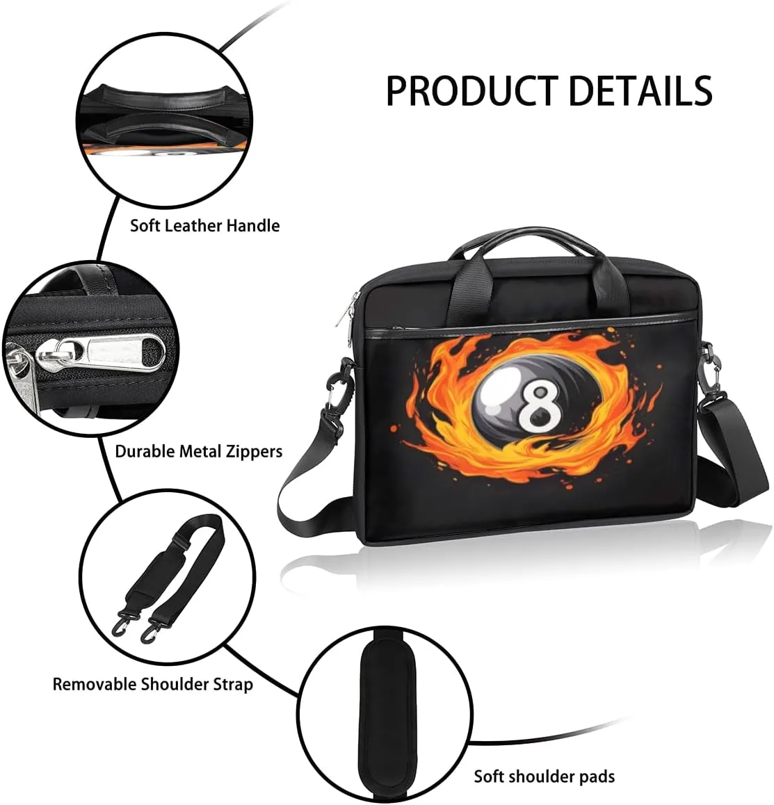 Animal Monkeys Decor Laptop Shoulder Bag for Tablet Computer Notebook Sleeve Messenger Carrying Case Briefcase Tote