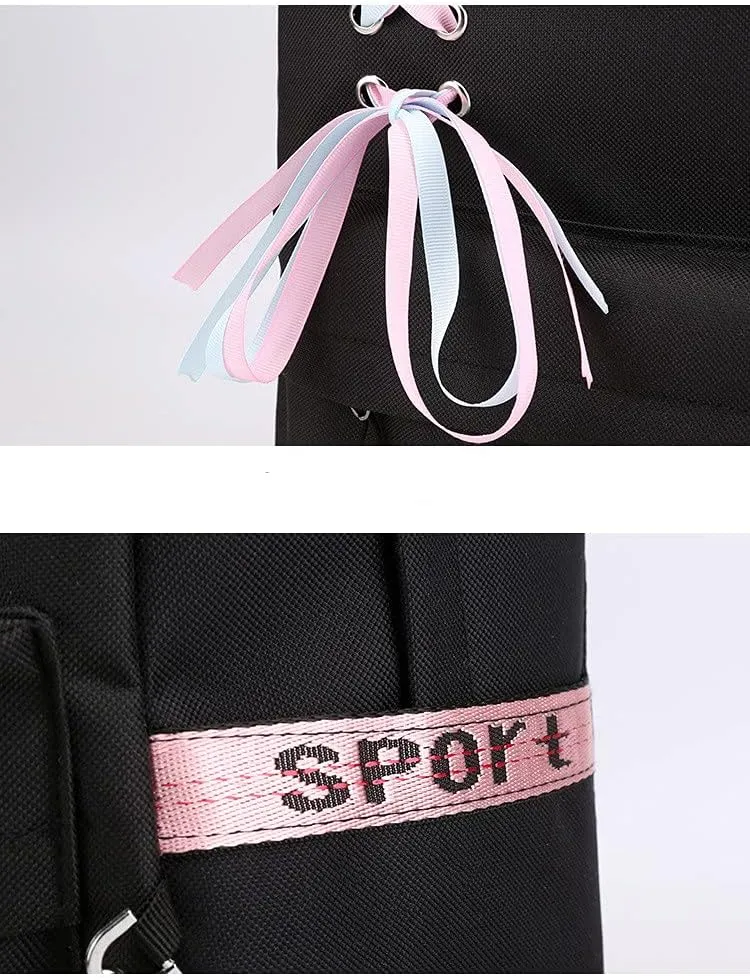 Anime Komi Cant Communicate Komi Shouko Backpack Komi San Excited Cosplay Ribbon Backpack (1)
