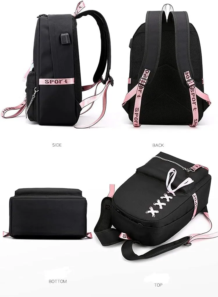 Anime Komi Cant Communicate Komi Shouko Backpack Komi San Excited Cosplay Ribbon Backpack (1)