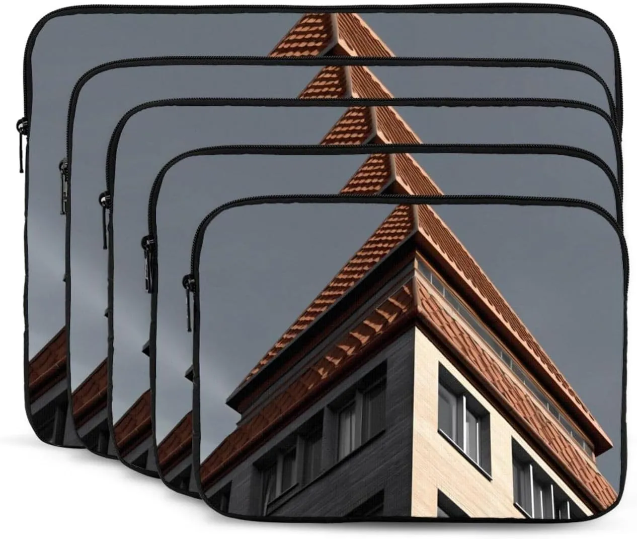 Architecture roof Laptop Case 17 inch, Shockproof Protective Computer Sleeve Cover Water Resistant Laptop Bag Carrying Tablet Cover Briefcase Handbags Gifts for Men Women