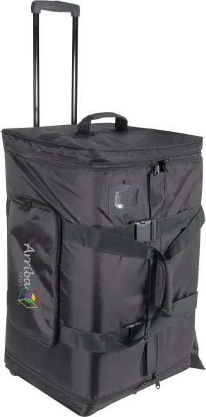 Arriba Cases As-175 Padded Rolling Pro Speaker Transport Bag Dimensions 17.5X15X27.5 Inches