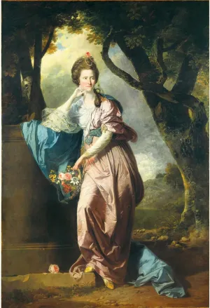 ARTICULOZY Giclee Print Rolled - Johann Zoffany - Mrs Woodhull - 24x32 Inch Canvas Wall Decor Art Print