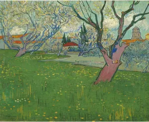 ARTICULOZY Giclee Print Rolled - Van Gogh - Orchards in blossom, view of Arles - 24x32 Inch Canvas Wall Decor Art Print
