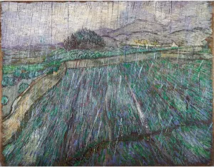 ARTICULOZY Giclee Print Rolled - Van Gogh - Rain - 24x32 Inch Canvas Wall Decor Art Print