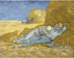 ARTICULOZY Giclee Print Rolled - Van Gogh - Siesta - 24x18 Inch Canvas Wall Decor Art Print