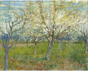 ARTICULOZY Giclee Print Rolled - Van Gogh - The pink orchard - 24x18 Inch Canvas Wall Decor Art Print