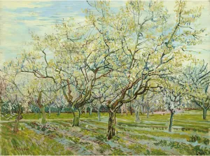 ARTICULOZY Giclee Print Rolled - Van Gogh - The white orchard - 24x32 Inch Canvas Wall Decor Art Print