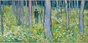 ARTICULOZY Giclee Print Rolled - Van Gogh - Undergrowth with Two Figures - 30x40 Inch Canvas Wall Decor Art Print