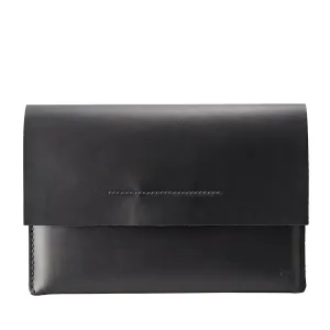 ASUS ZenBook Pro Duo Sleeve Case for Men, Black Leather Travel Laptop Sleeve Bag, Protective ASUS Folio Cover. Mens Gift