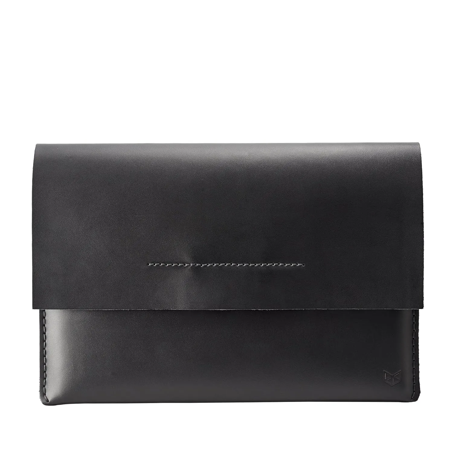 ASUS ZenBook Pro Duo Sleeve Case for Men, Black Leather Travel Laptop Sleeve Bag, Protective ASUS Folio Cover. Mens Gift