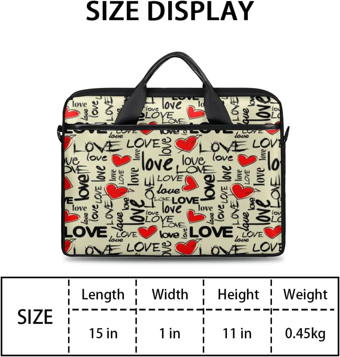 Autumn Forest Animals Birds Laptop Shoulder Messenger Bag Waterproof Laptop Briefcase with Handle and Padded Strap