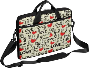 Autumn Forest Animals Birds Laptop Shoulder Messenger Bag Waterproof Laptop Briefcase with Handle and Padded Strap