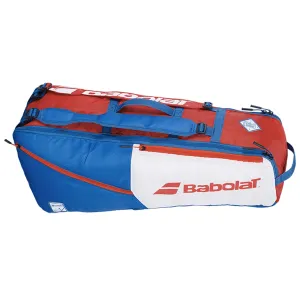 Babolat RH6 Evo Drive Tennis 6 Racket Bag - White / Blue / Red