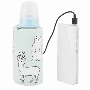Baby Bottle Keep Warm Cover,Baby Bottle Bags Portable,USB Milk Heat Keeper,Warm Keeper Multifunction Coffee Tea Mug Beverage,Warming Bag for Indoor, Outdoor, Traveling, Driving (Type 1)