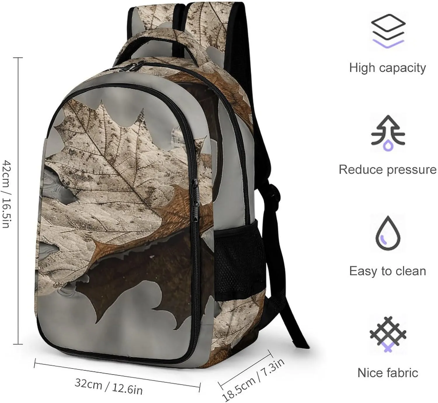 Backpack for Men Women Laptop Backpack An Old Withered Leaf Casual Daypack Laptop Bag for Travel