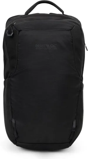 Backpack Voyad 25L in Durable Water-Repellent Ripstop Fabric & Lockable Zips - Perfect for Walking, Hiking, Camping & Trekking, Black, L, Casual