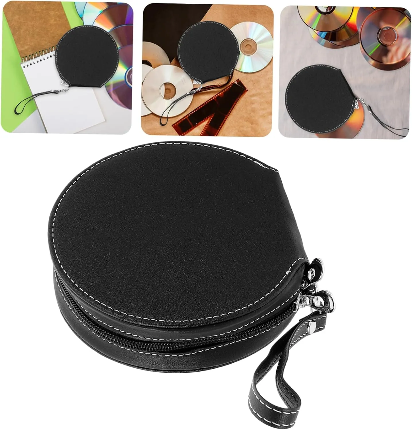 Bag for Car Binder Car Lanyard Storage Case Holder Black 20 Capacity Stylish and Practical