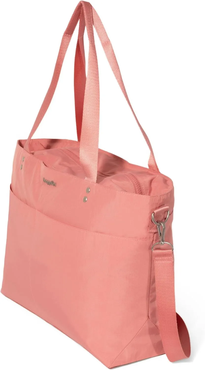 Baggallini Carryall Laptop Tote-Medium 12x19 Inch Travel Crossbody Shoulder Bag