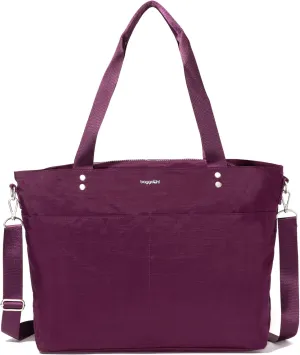 Baggallini Carryall Laptop Tote-Medium 12x19 Inch Travel Crossbody Shoulder Bag