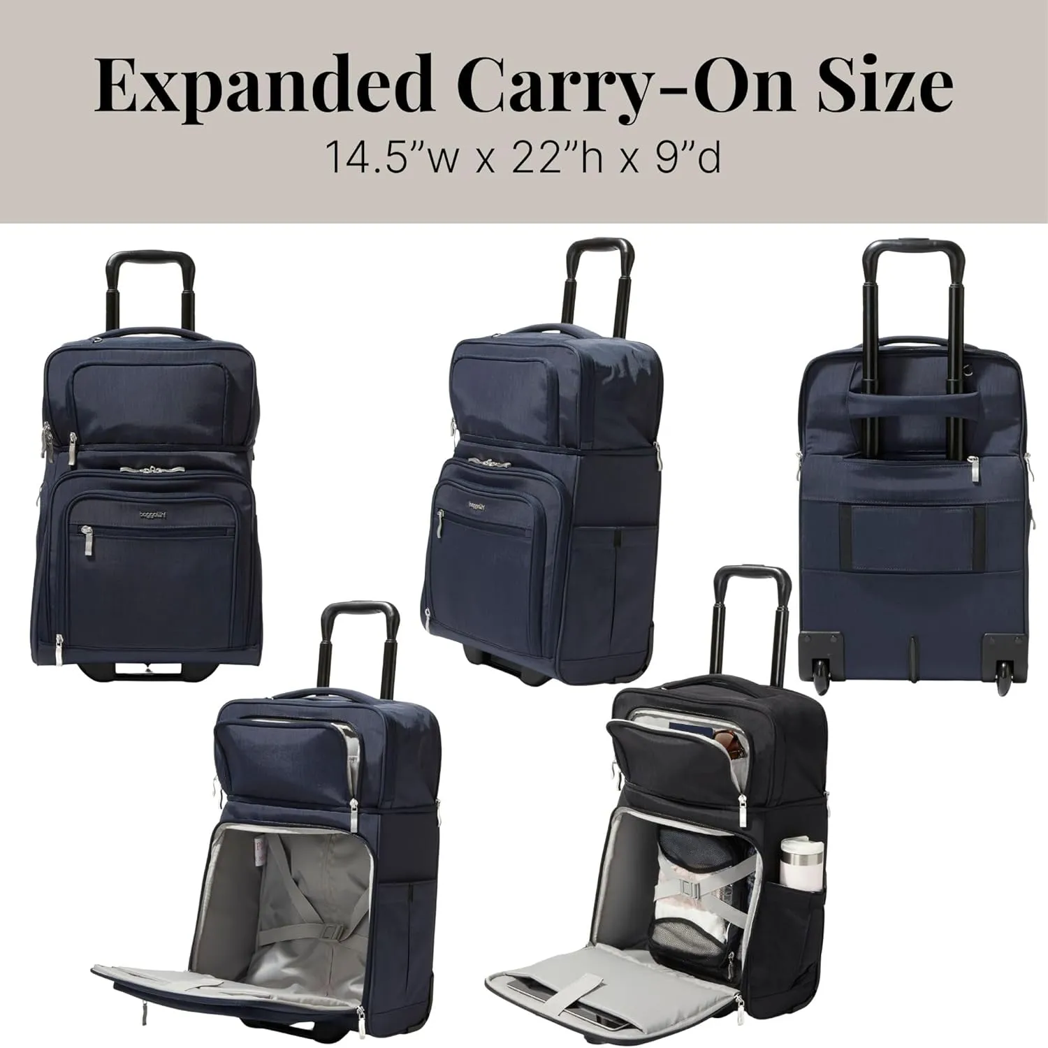 Baggallini Expandable Underseat Carry-On