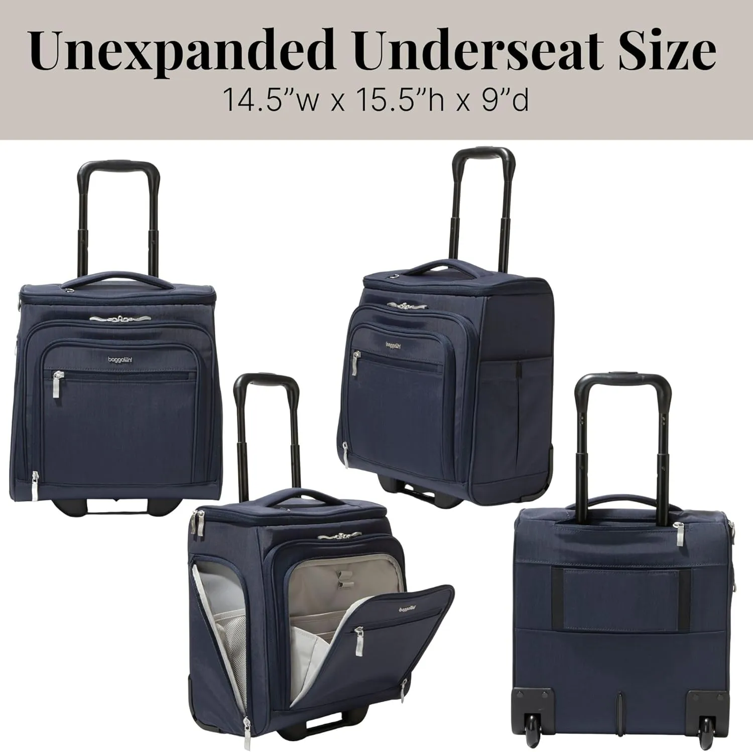 Baggallini Expandable Underseat Carry-On