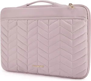 BAGSMART 13-14 inch Laptop Sleeve with Handle, Puffy Padded Laptop Case Fitted with MacBook Air Pro 13.3-14 inch, Dell, HP