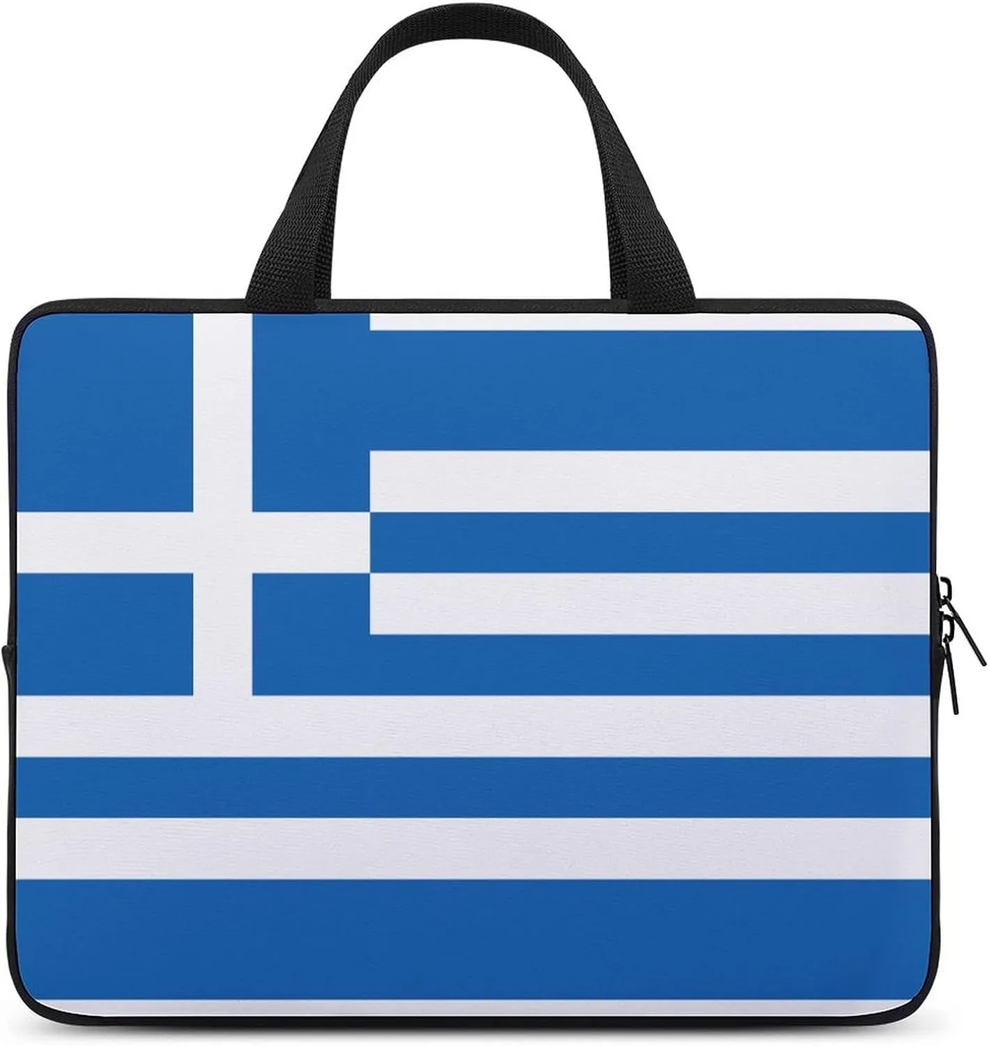 Bahamas Flag Teacher's Tote Men's Laptop Bag Leather Waterproof Briefcase Portable Pattern