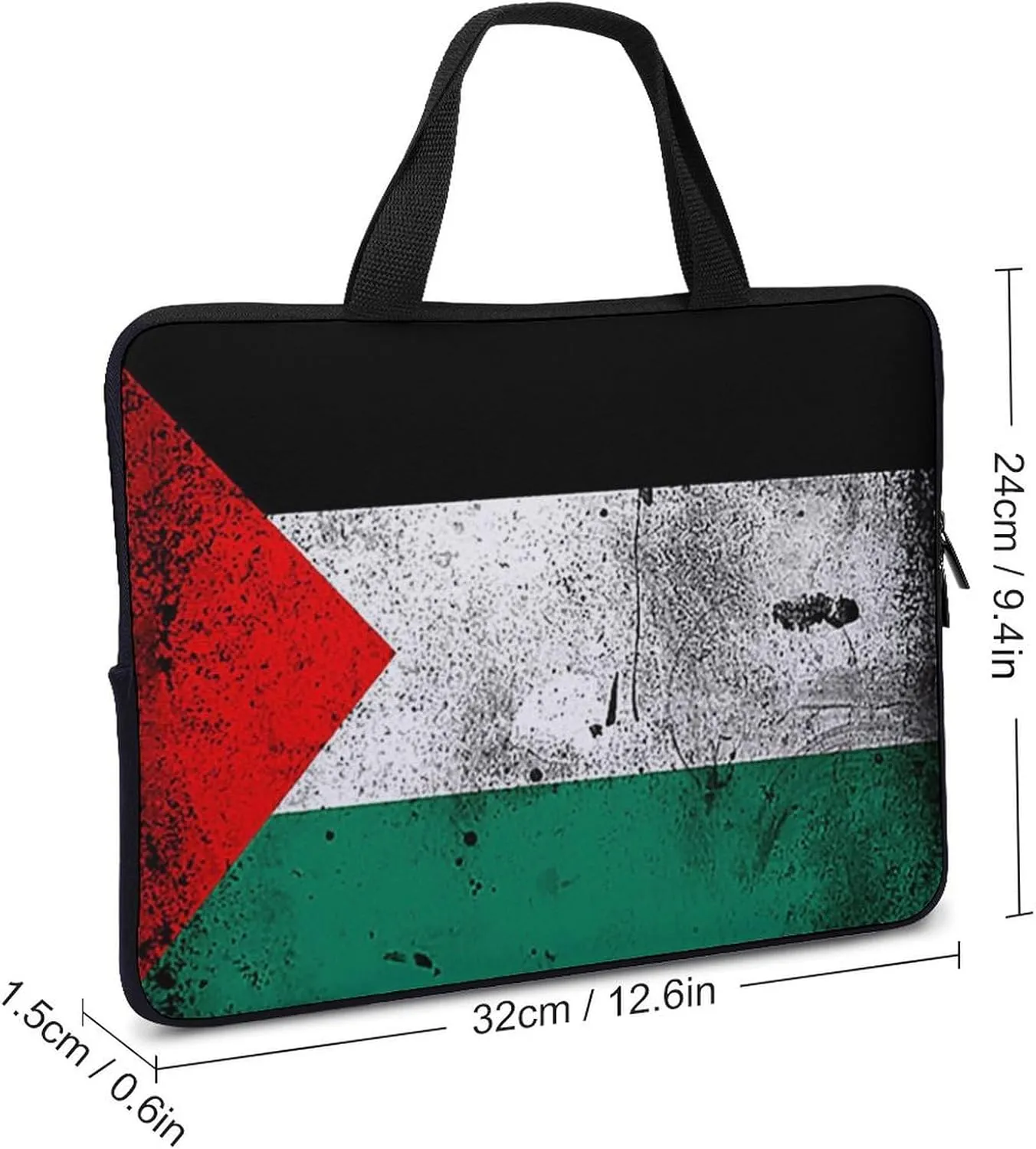 Bahamas Flag Teacher's Tote Men's Laptop Bag Leather Waterproof Briefcase Portable Pattern