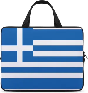 Bahamas Flag Teacher's Tote Men's Laptop Bag Leather Waterproof Briefcase Portable Pattern