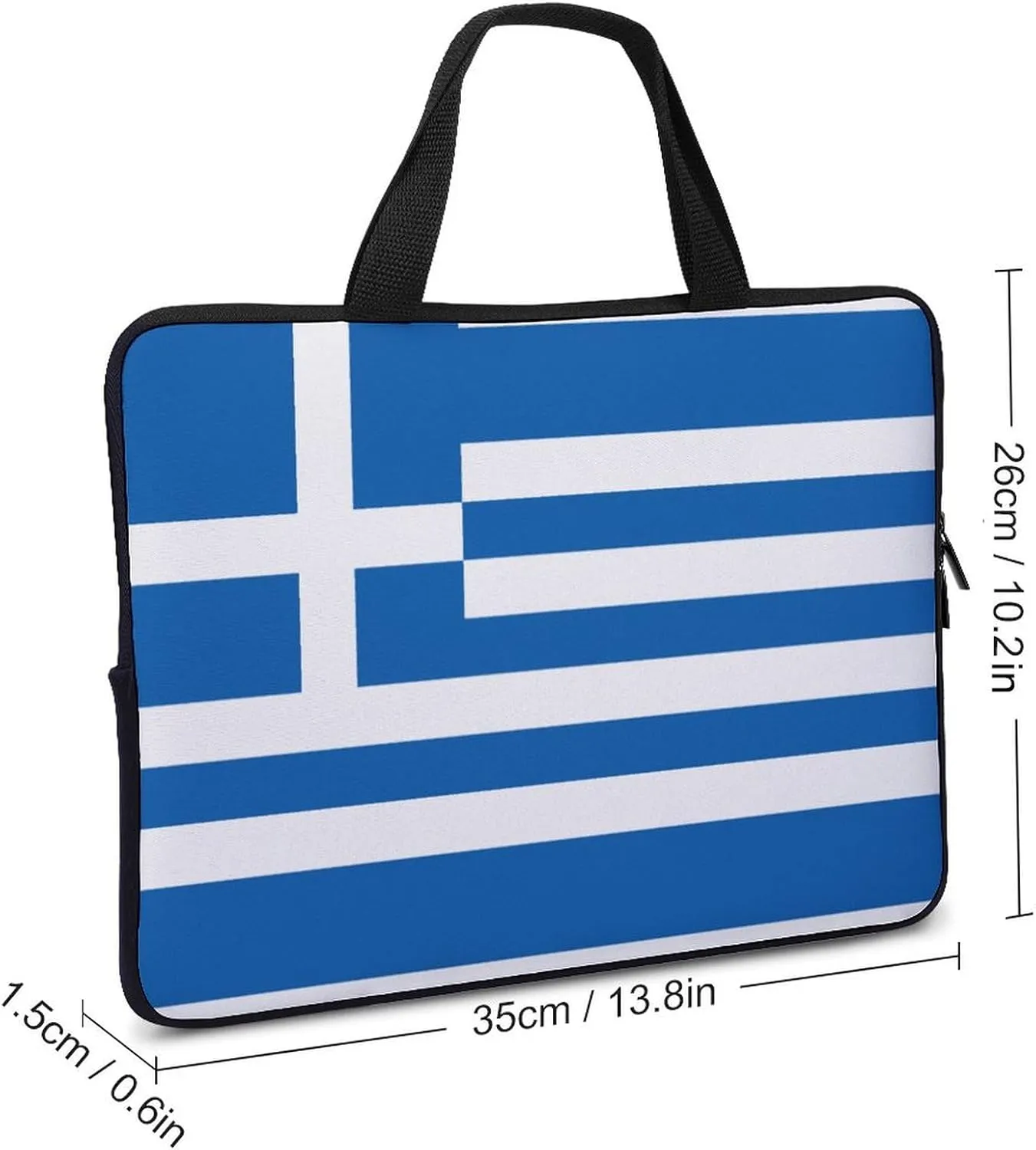 Bahamas Flag Teacher's Tote Men's Laptop Bag Leather Waterproof Briefcase Portable Pattern