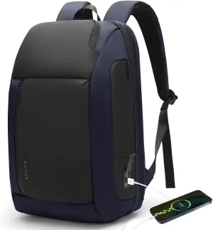 BANGE Travel BackpacksOvernight Laptop Carry-On Backpack for Airplanes Waterproof 15.6 inch Laptop Backpack for Men and Women (Blue)