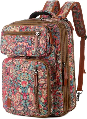 Baosha Convertible Backpack Briefcase 15.6 Inch Laptop Bag Case Outdoor Travel Backpack Hiking Rucksack for Women BC-04 (HS)