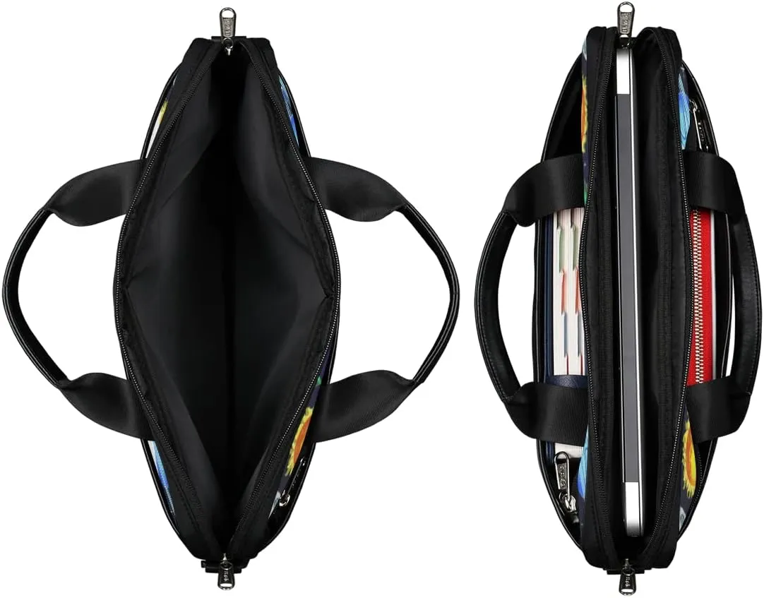 Baseball Ball Print Laptop Shoulder Messenger Bag Waterproof Laptop Briefcase with Handle and Padded Strap Case Sleeve