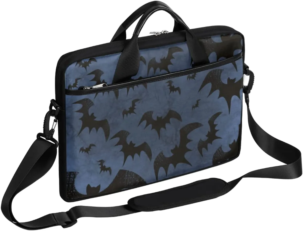 Basketball Texture Laptop Shoulder Messenger Bag Waterproof Laptop Briefcase Handle Padded Strap