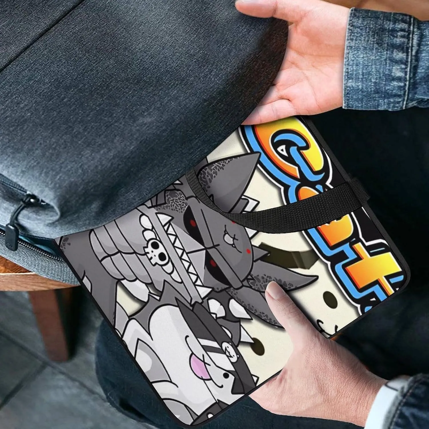 Battle-Cats Slim Laptop Bag - Lightweight And Water-Resistant Carrying Case with Handle
